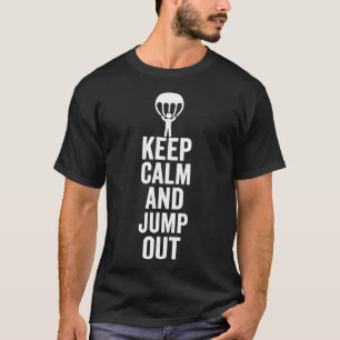 Camiseta Skydiving Fique Calmo E Salte