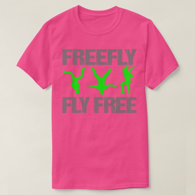 Camiseta Skydiving Freefly (Frente do Design)
