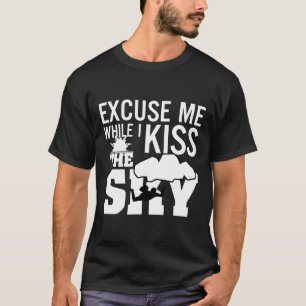 Camiseta Skydiving Me Desculpe Enquanto Beijo O Céu Engraça