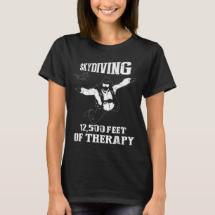 Camiseta Skydiving-New2500 Pés De Skydivers Terapêuticos