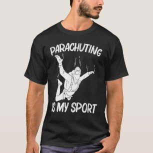 Camiseta Skydiving Para Homens Mulheres Paraqueando Jumping