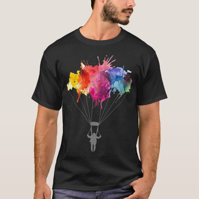 Camiseta Skydiving Parachuting Skydiver Tee  (Frente)