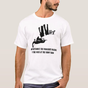 Camiseta Skydiving polìtica incorreto