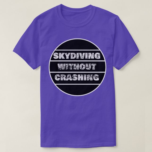 Camiseta Skydiving sem design de queda (Frente do Design)