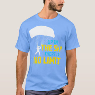 Camiseta Skydiving Sem Limite No Paraquedas Skydiver Céu