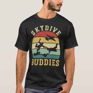 Camiseta Skydiving Skydive Buddies Vintage Retro