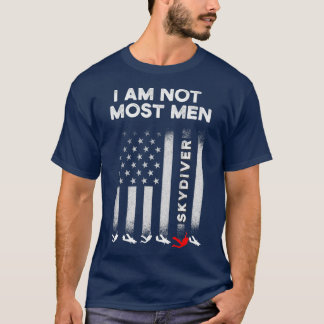 Camiseta Skydiving Skydiver Maioria dos Homens