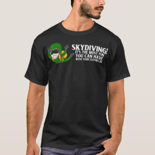 Camiseta Skydiving Suits Para Homens Paraquedas Skydive Gea