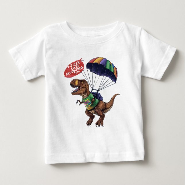 Camiseta Skydiving T-Rex (Frente)