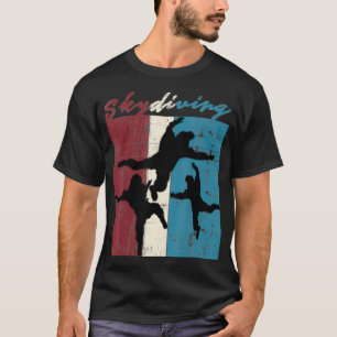 Camiseta Skydiving Vintage para Skydiver Skydive Parachute 
