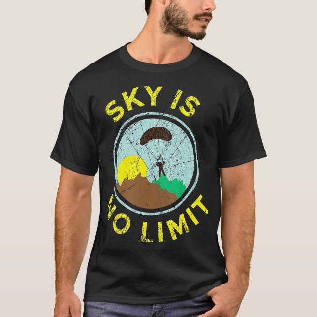 Camiseta Skydiving vintage retro style skydiver (Frente)