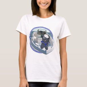 Camiseta Skye Terrier a bordo do barco