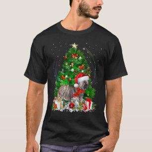 Camiseta Skye Terrier Árvore de Natal Light Pajama Dog Xmas