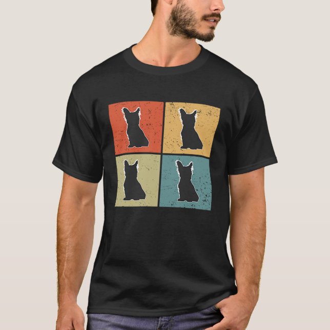 Camiseta Skye Terrier Vintage 4 (Frente)