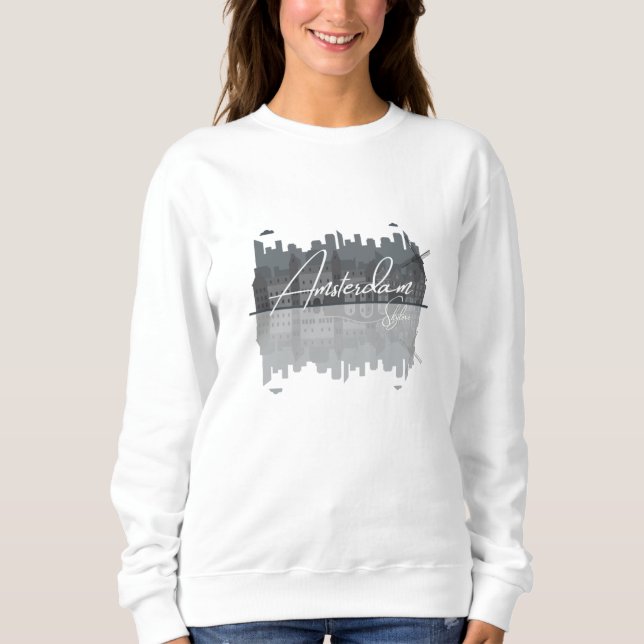 Camiseta Skyline Amsterdã (Frente)