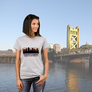 Camiseta Skyline Cidade de Sacramento CA