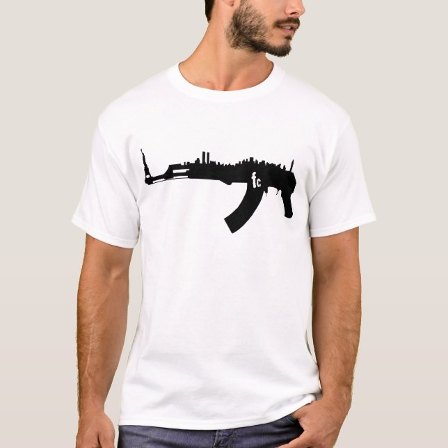Camiseta Skyline de AK 47 NY (Frente)