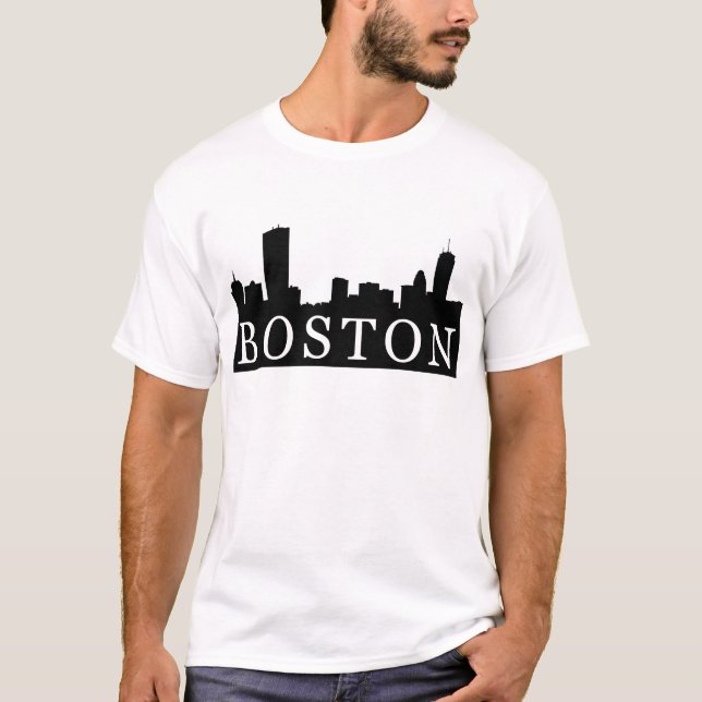 Camiseta Skyline de Boston (Frente)