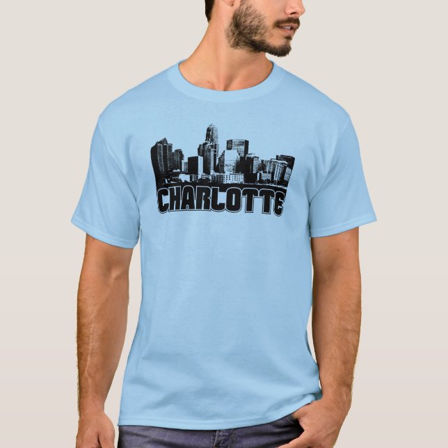 Camiseta Skyline de Charlotte (Frente)