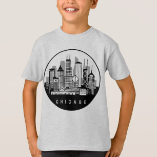 Camiseta Skyline de Chicago Illinois