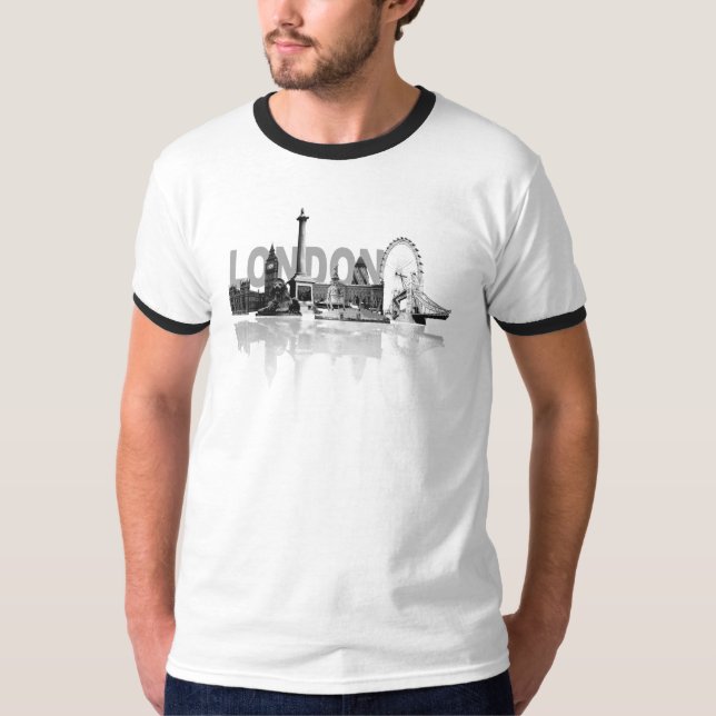 Camiseta Skyline de Londres (Frente)