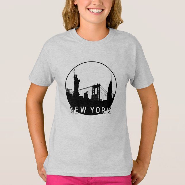 Camiseta Skyline de Nova York (Frente)