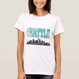 Camiseta Skyline de Seattle Washington