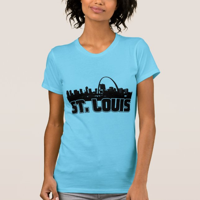 Camiseta Skyline de St Louis (Frente)