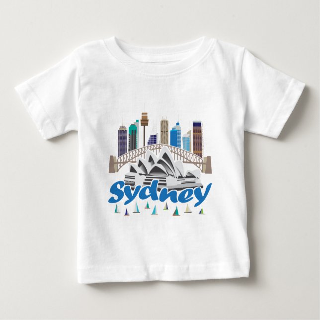 Camiseta Skyline de Sydney (Frente)