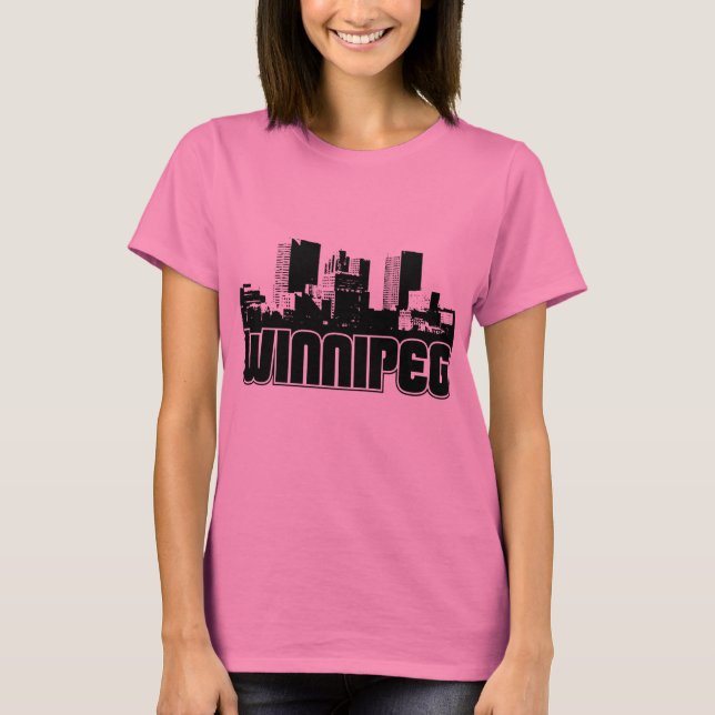 Camiseta Skyline de Winnipeg (Frente)