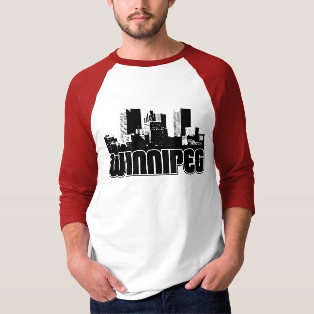 Camiseta Skyline de Winnipeg (Frente)