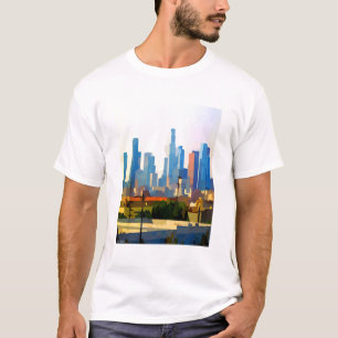Camiseta Skyline do Centro Los Angeles