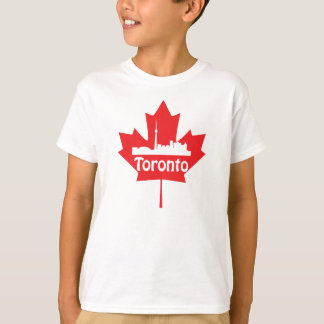 Camiseta Skyline e folha de bordo de Toronto