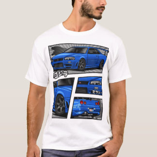 Camiseta Skyline Gtr R34 Manga Lovers T-ShirtGTR R-34 Manga