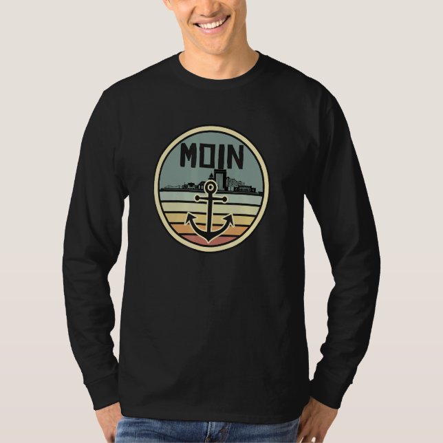 Camiseta Skyline Moin Anchor Motif Anchor Hamburg (Frente)