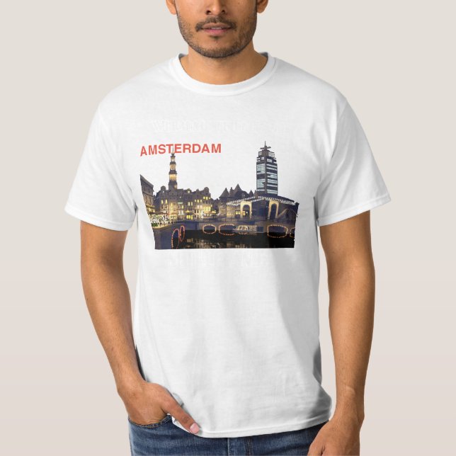 Camiseta skyline_nacht_7 AMSTERDÃO, BOA VINDA A HOLLAND… (Frente)