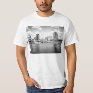 Camiseta Skyline preto e branco
