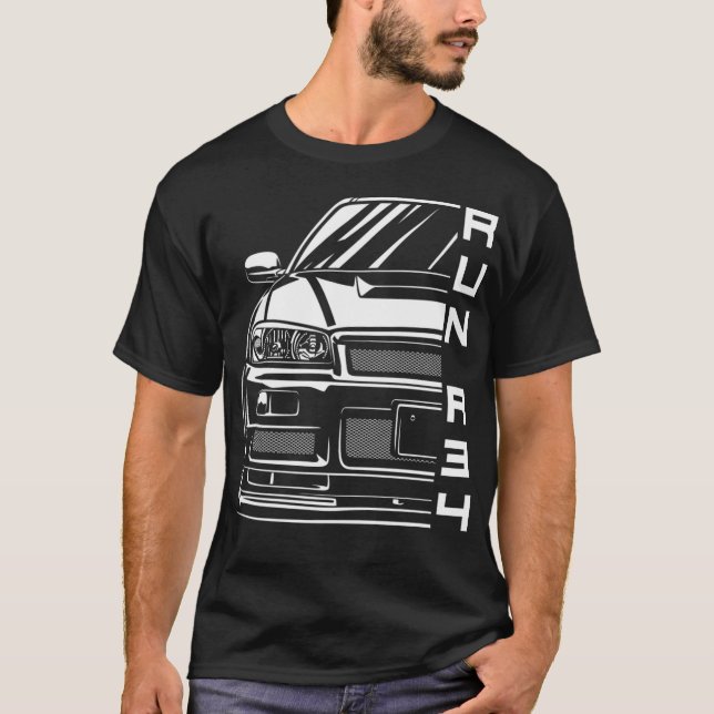 Camiseta Skyline R34 (Frente)