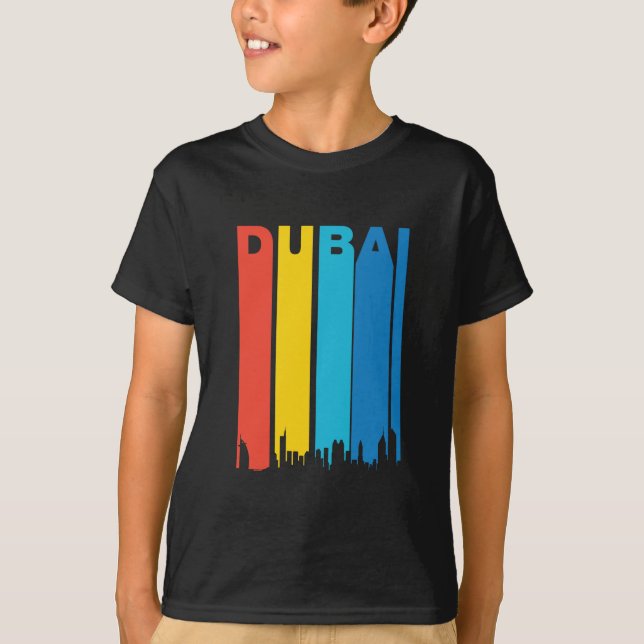 Camiseta Skyline retro de Dubai (Frente)