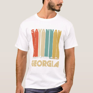 Camiseta Skyline retro de Geórgia do savana
