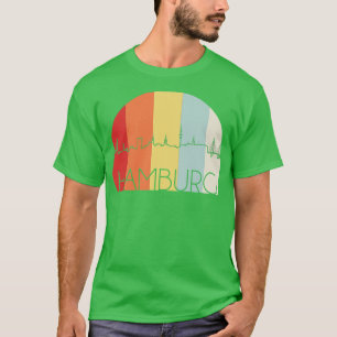 Camiseta Skyline Retro Hamburgo