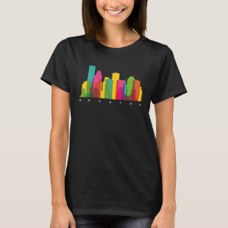 Camiseta Skyline Silhouston Texas EUA Skyline Sketc