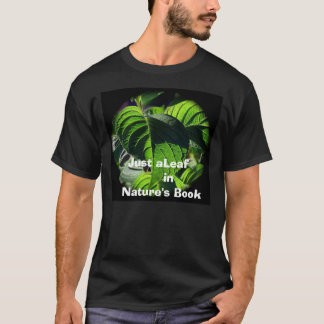 Camiseta sl2, apenas aLeaf         no livro da natureza