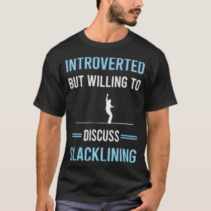 Camiseta Slackliner De Tela Escorregada Introduzida