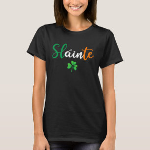 Camiseta Slainte Irish Anima Um Bom Dia de São Patrício De