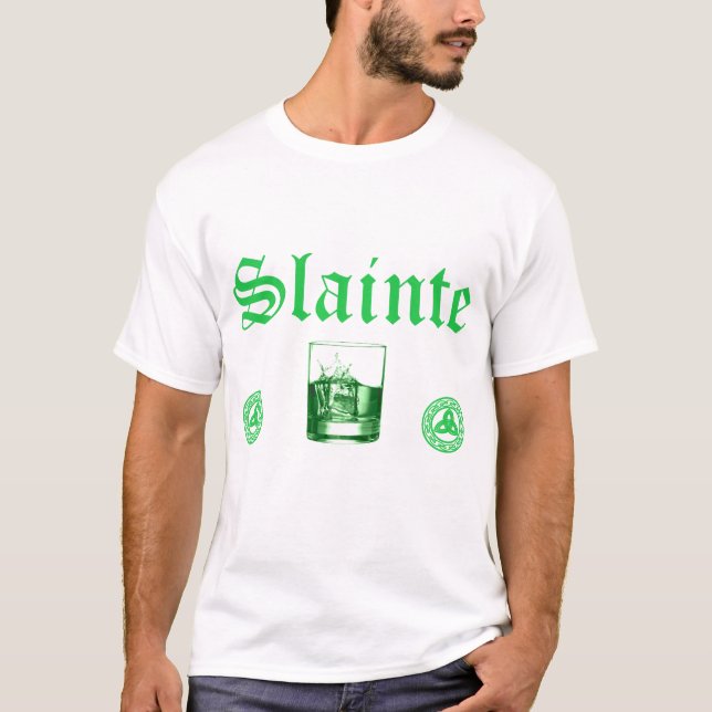 Camiseta Slainte para Ruas. Dia de Patrick (Frente)