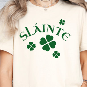 Camiseta Slainte, Shamrock, Rua irlandesa.