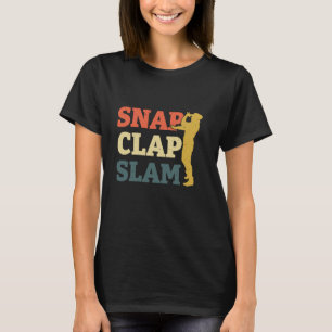 Camiseta Slam do Snap-Clap, barra de poesia