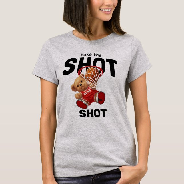 Camiseta Slam Dunk Teddy Bear Basketball (Frente)