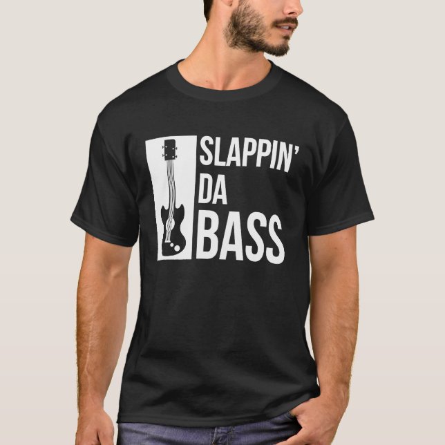 Camiseta Slapling Da Bass Engraçado Legal Palhaço De Música (Frente)